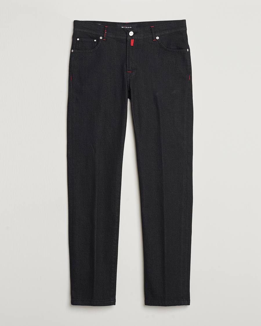 Men | Jeans | Kiton | Slim Fit 5-Pocket Jeans Black