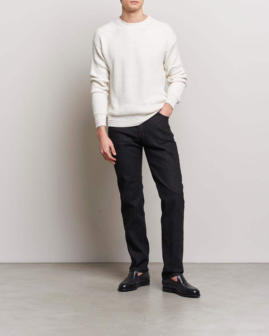 Men | Jeans | Kiton | Slim Fit 5-Pocket Jeans Black