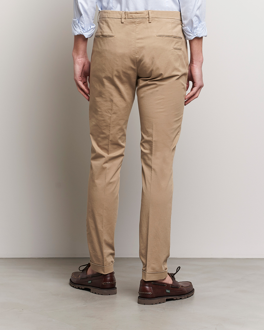 Men | Trousers | Briglia 1949 | Slim Fit Cotton Stretch Chinos Taupe