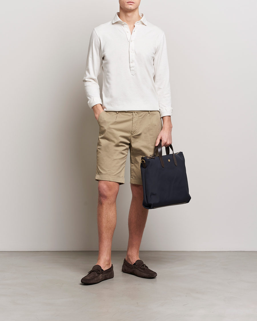 Men | Shorts | Briglia 1949 | Pleated Cotton Shorts Taupe