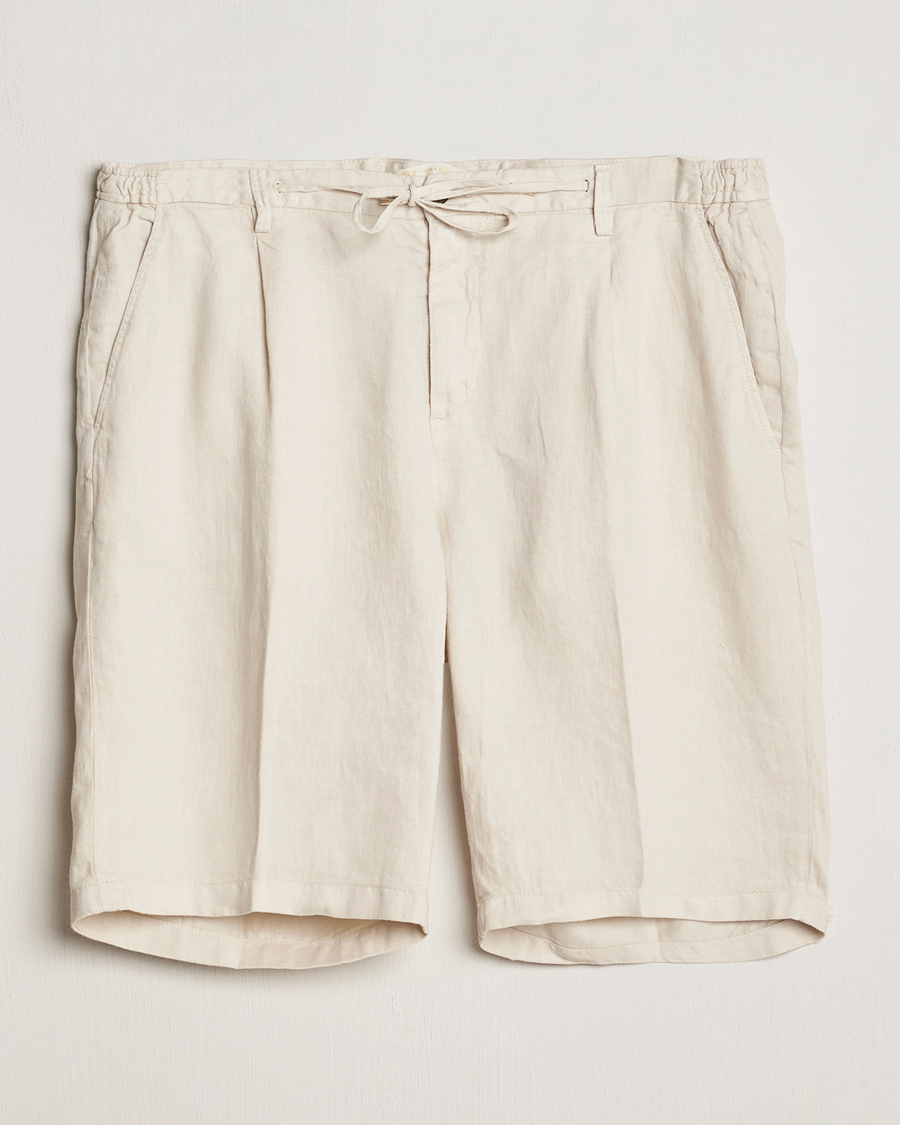 Men | Shorts | Briglia 1949 | Easy Fit Linen Shorts Off White