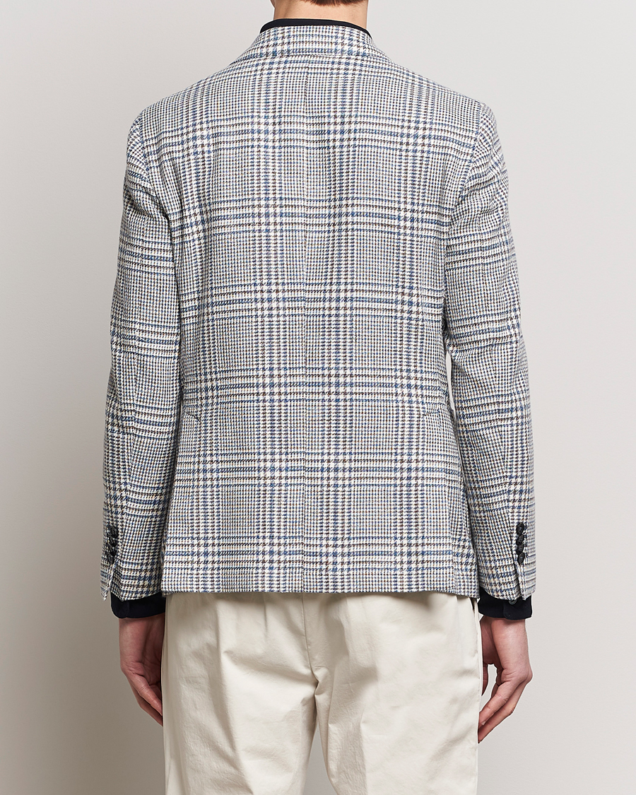 Men | Blazers | L.B.M. 1911 | Checked Cotton Blazer Navy/Brown