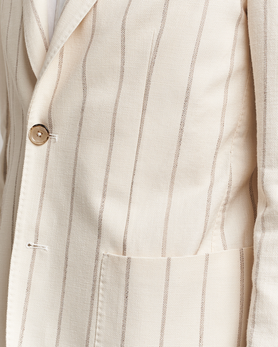 Men | Blazers | L.B.M. 1911 | Striped Cotton Blazer Beige