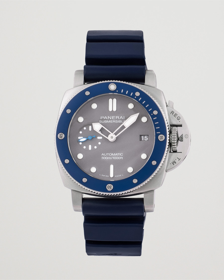 Men | Panerai Pre-Owned Luminor Submersible PAM 00959 Silver | Panerai Pre-Owned | Luminor Submersible PAM 00959 Silver