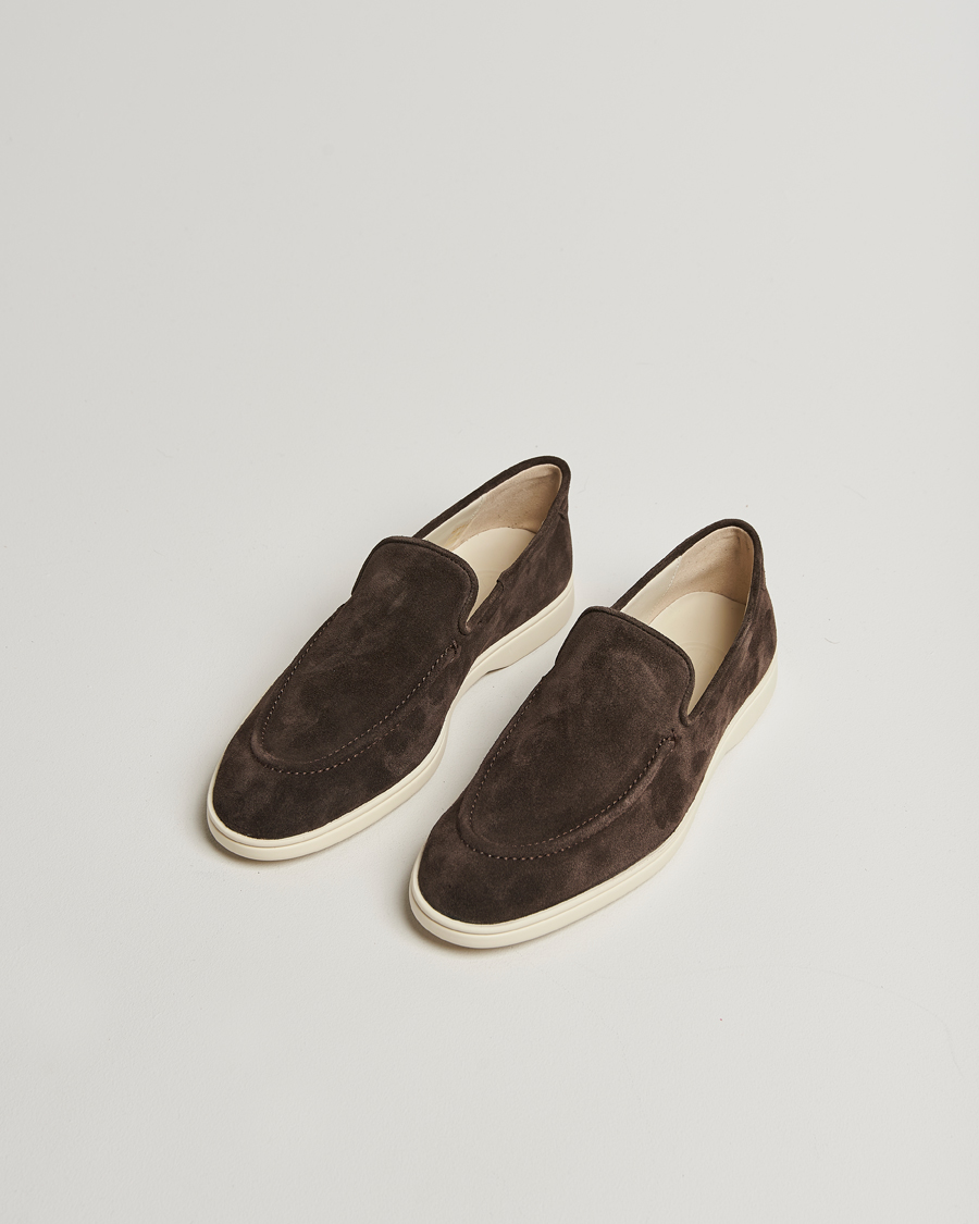 Men | Loafers | CQP | Debonair Suede Loafers Chocolate