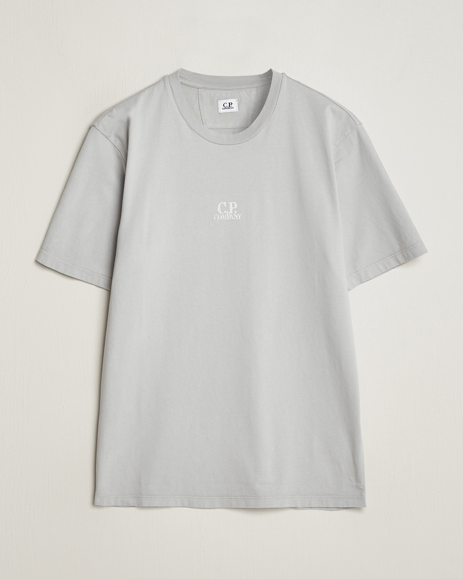 Men | T-Shirts | C.P. Company | Short Sleeve Hand Printed T-Shirt Grey