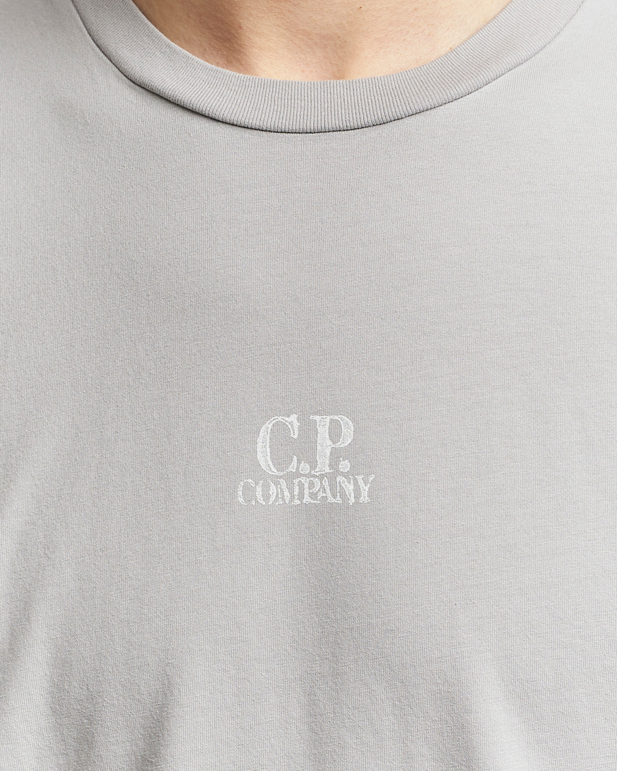 Men | T-Shirts | C.P. Company | Short Sleeve Hand Printed T-Shirt Grey