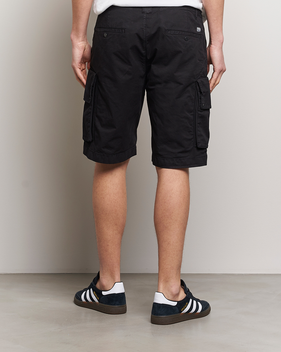 Men | Shorts | C.P. Company | Twill Stretch Cargo Shorts Black