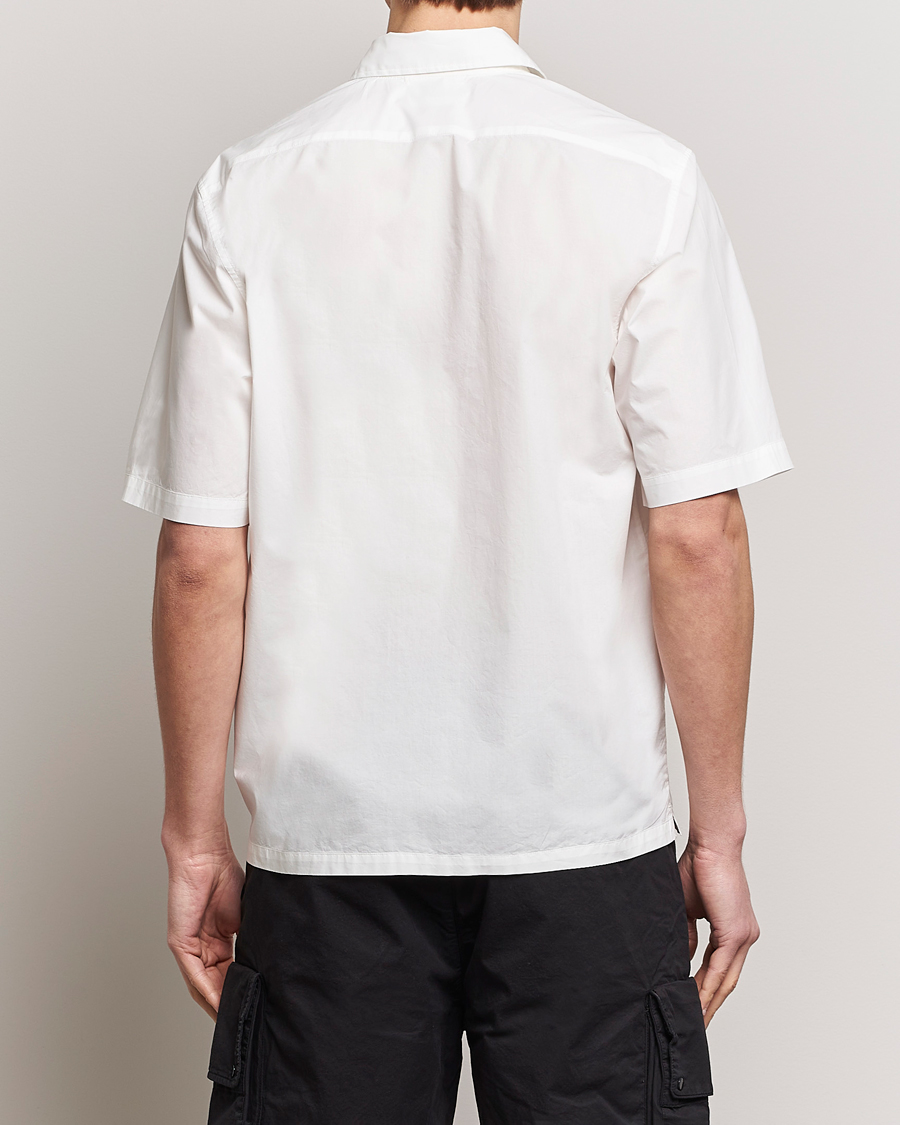 Men | Shirts | C.P. Company | Short Sleeve Popline Shirt White