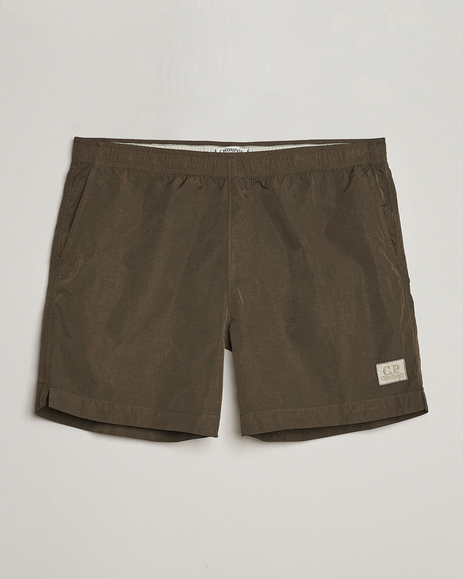 Men | Swimwear | C.P. Company | Eco Chrome-R Swimshorts Dark Olive