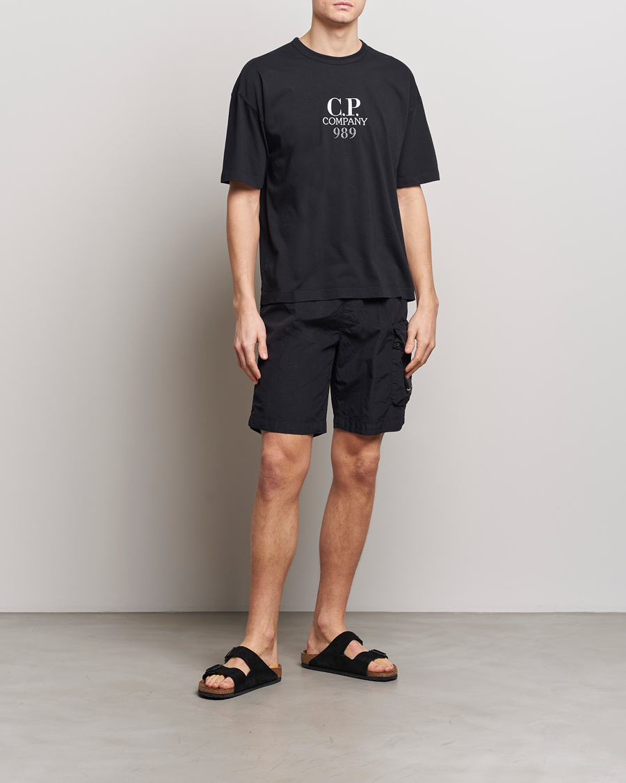 Men | Swimwear | C.P. Company | Flatt Nylon Cargo Swimshorts Black