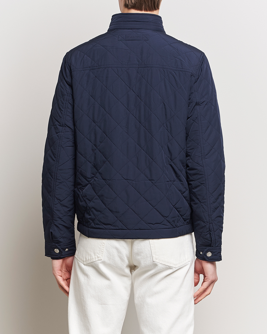 Men | Coats & Jackets | GANT | The Quilted Windcheater Evening Blue