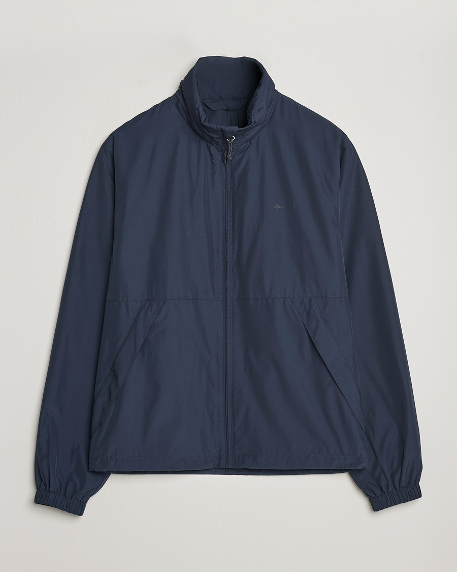 Men | Coats & Jackets | GANT | Light Nylon Windcheater Evening Blue