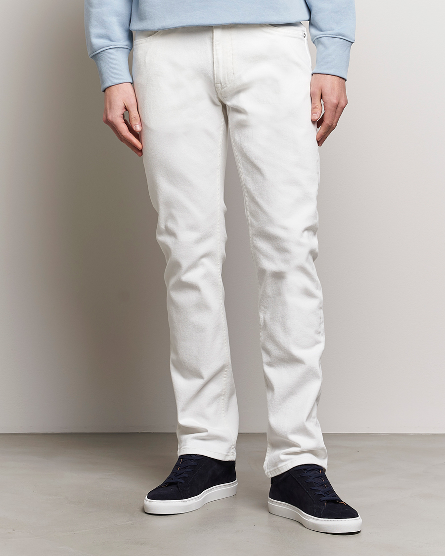 Men | Trousers | GANT | Regular Fit Jeans Eggshell