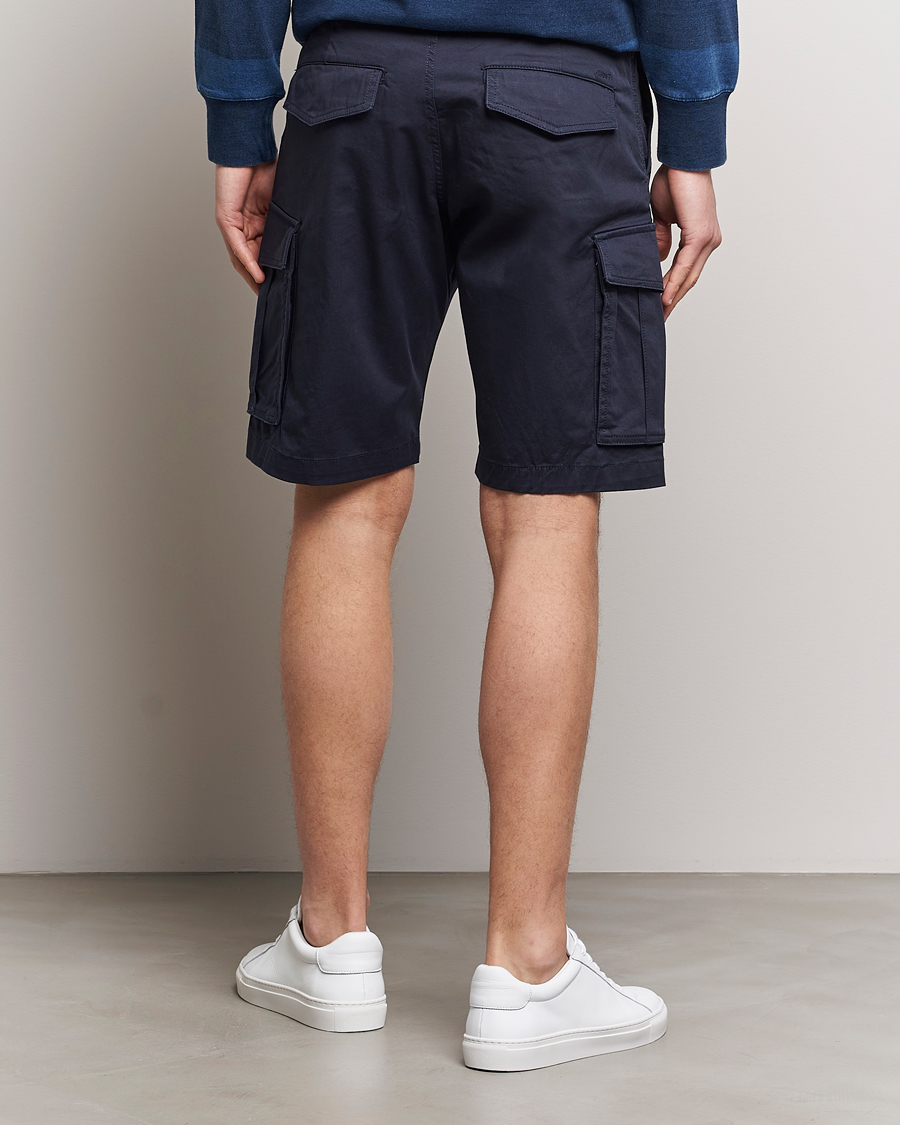 Men | Shorts | GANT | Relaxed Twill Cargo Shorts Marine