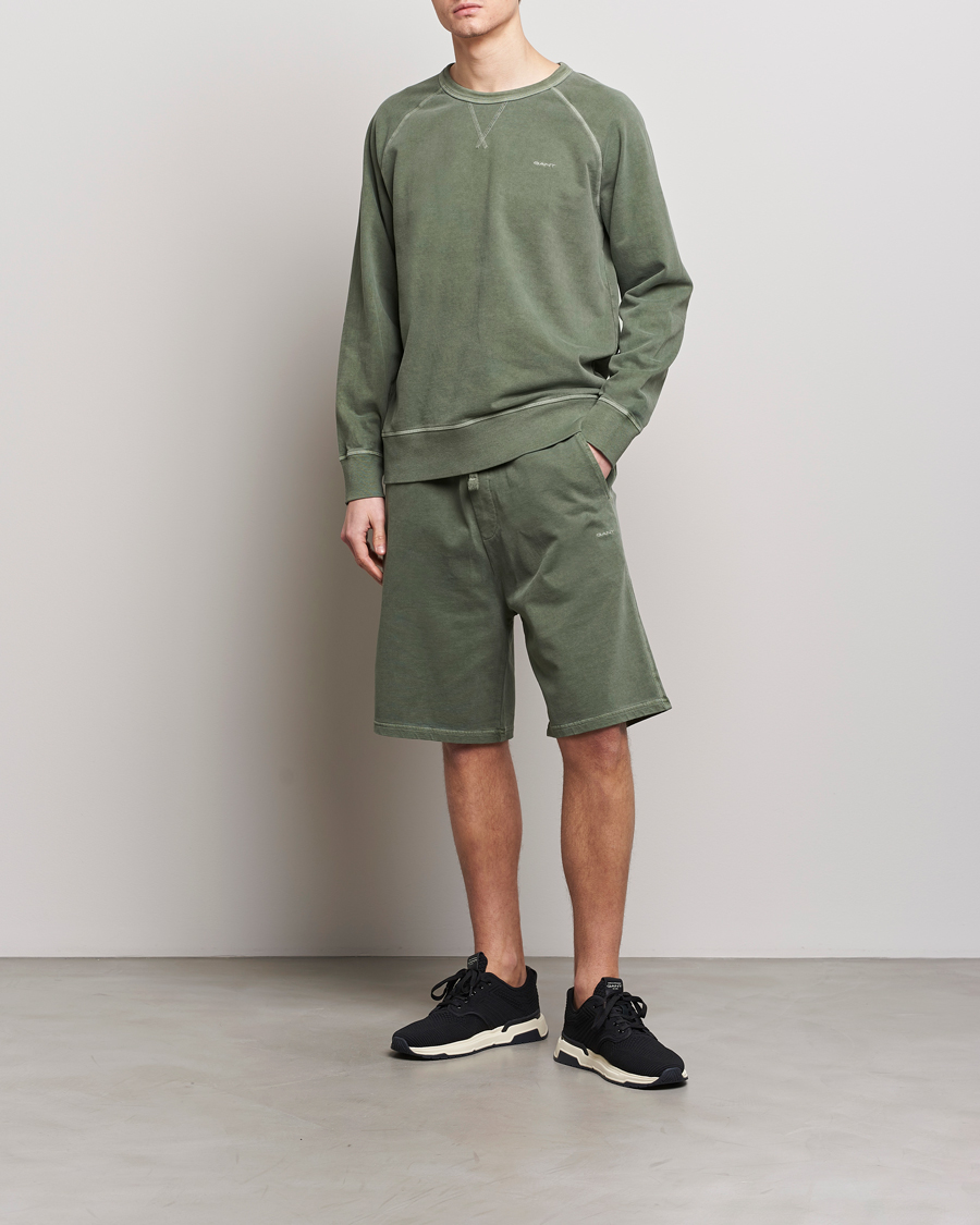 Men | Shorts | GANT | Sunbleached Sweatshorts Pine Green
