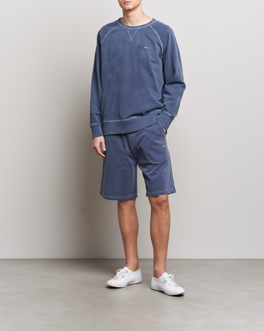 Men | Shorts | GANT | Sunbleached Sweatshorts Dusty Blue Sea