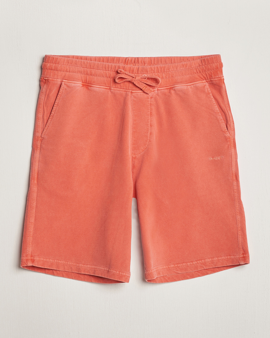 Men | Shorts | GANT | Sunbleached Sweatshorts Burnt Orange