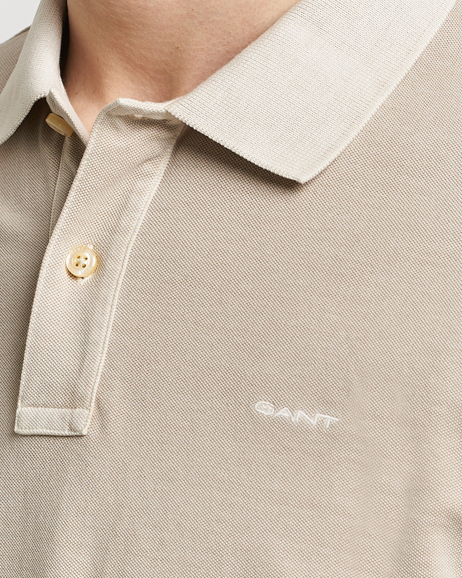 Men | Polo Shirts | GANT | Sunbleached Polo Silky Beige