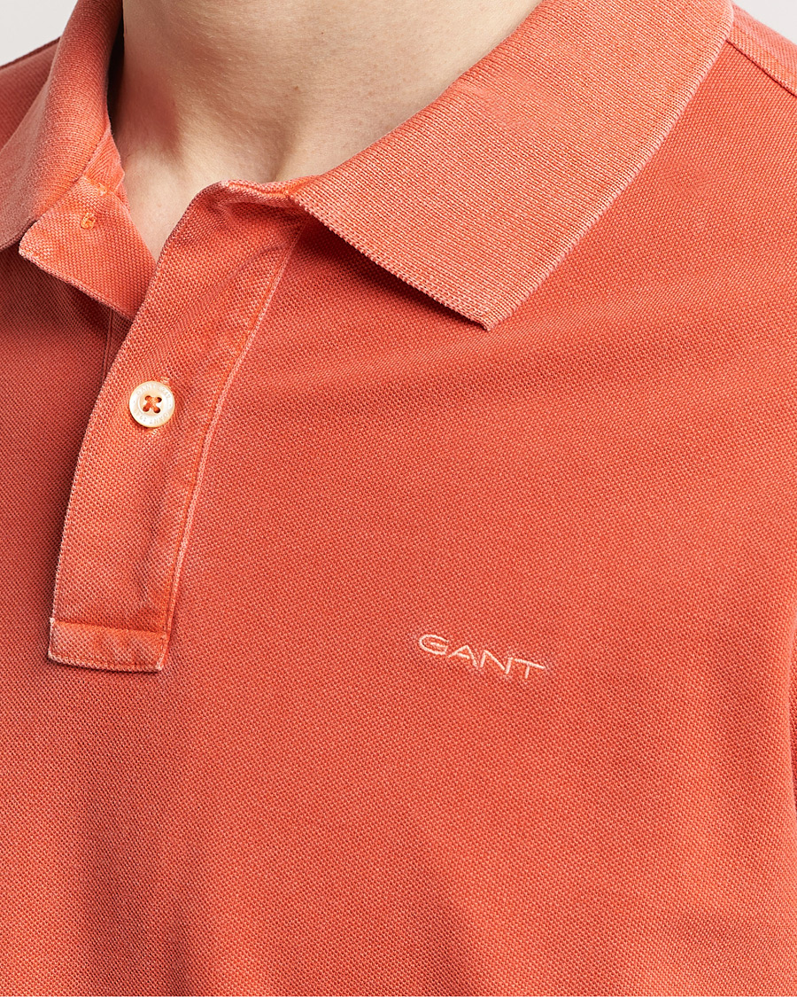 Men | Polo Shirts | GANT | Sunbleached Polo Burnt Orange