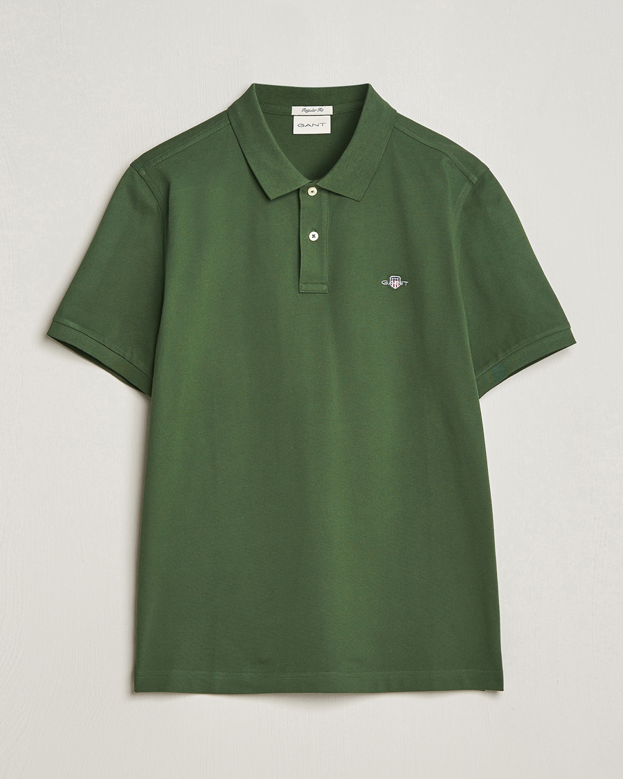Men | Polo Shirts | GANT | The Original Polo Pine Green