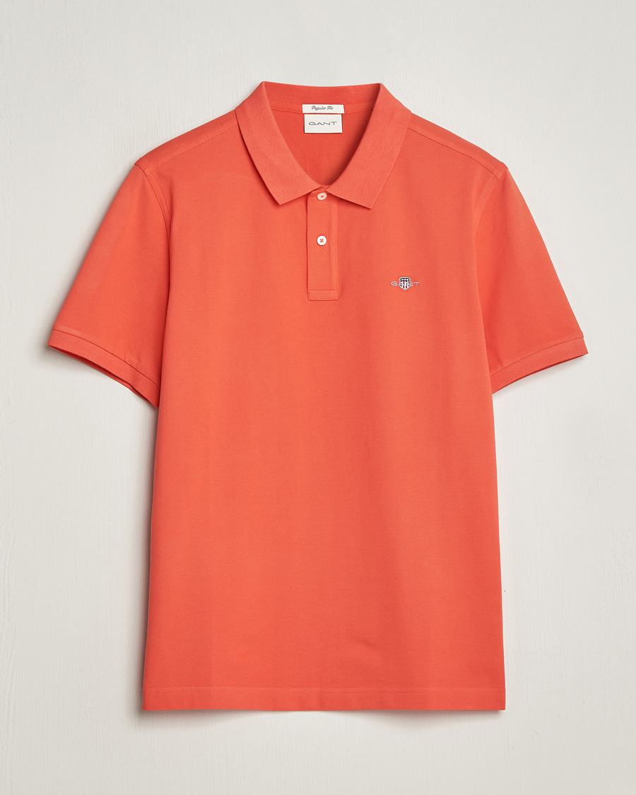 Men | Polo Shirts | GANT | The Original Polo Burnt Orange