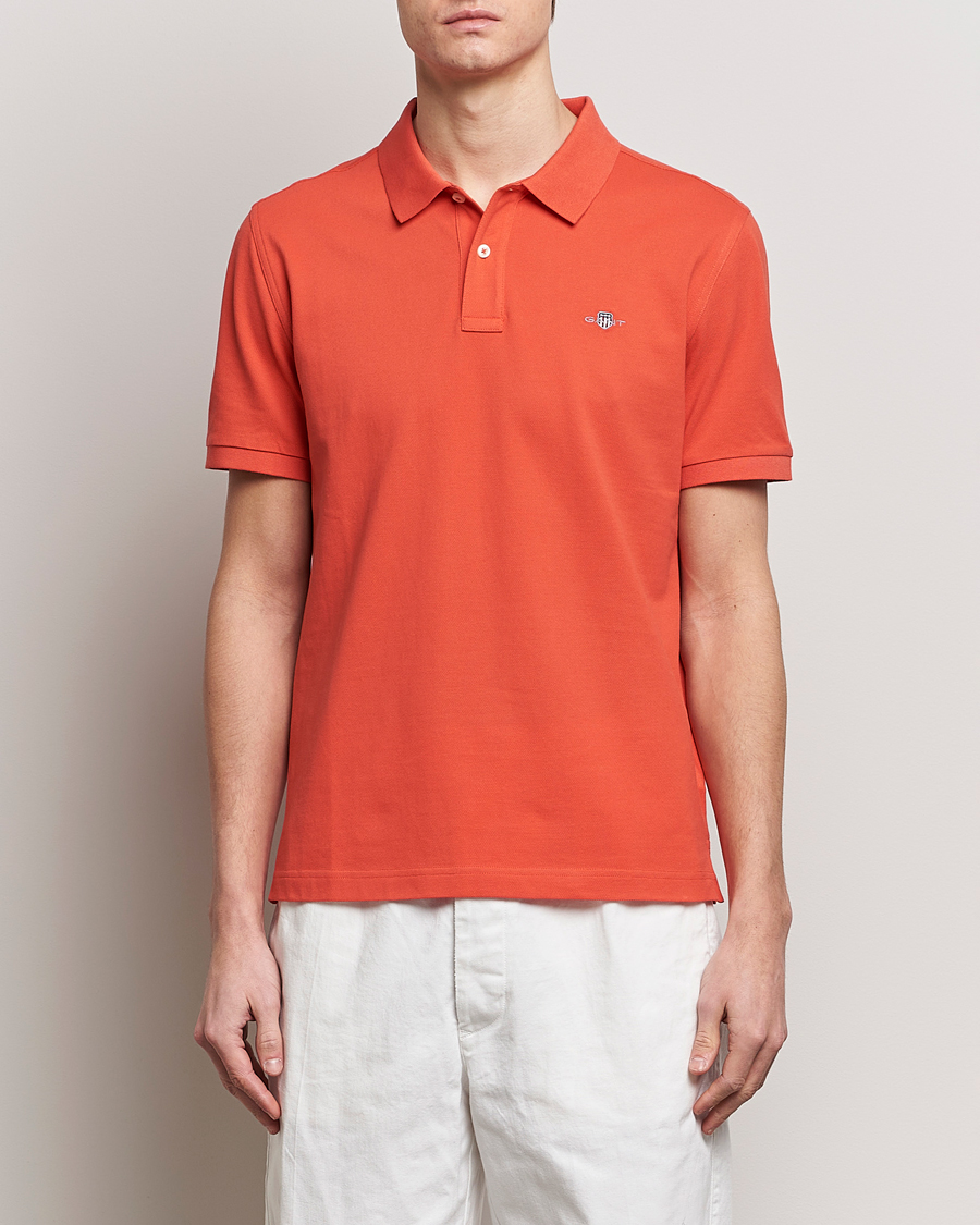 Men | Polo Shirts | GANT | The Original Polo Burnt Orange