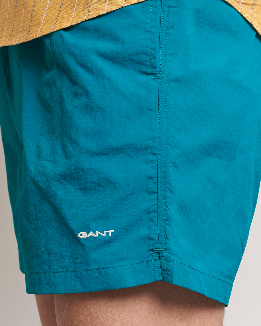 Men | Swimwear | GANT | Basic Swimshorts Ocean Turquoise