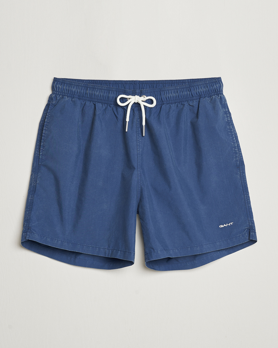 Men | Swimwear | GANT | Sunbleached Swimshorts Dusty Blue Sea
