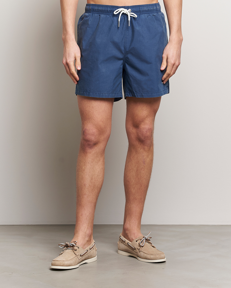 Men | Swimwear | GANT | Sunbleached Swimshorts Dusty Blue Sea