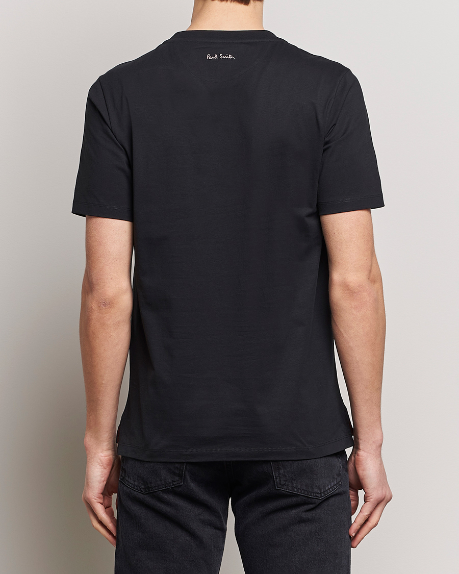 Men | T-Shirts | Paul Smith | Organic Cotton Logo Crew Neck T-Shirt Black