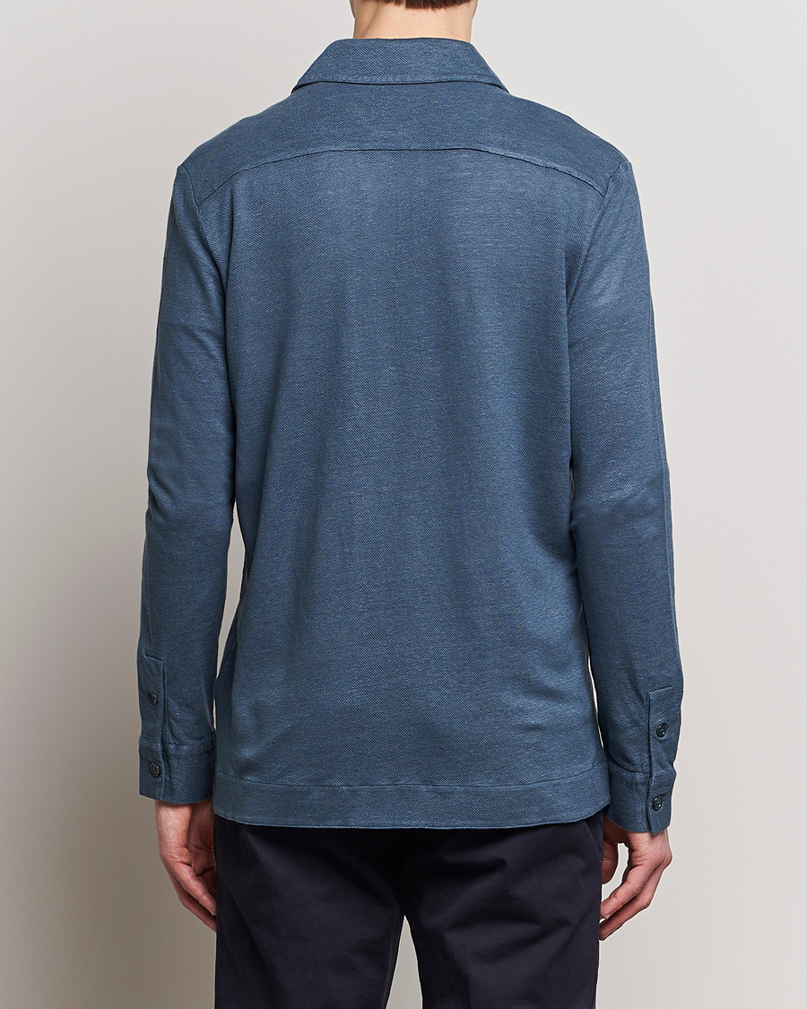 Men | Shirts | Paul Smith | Linen Jersey Shirt Blue