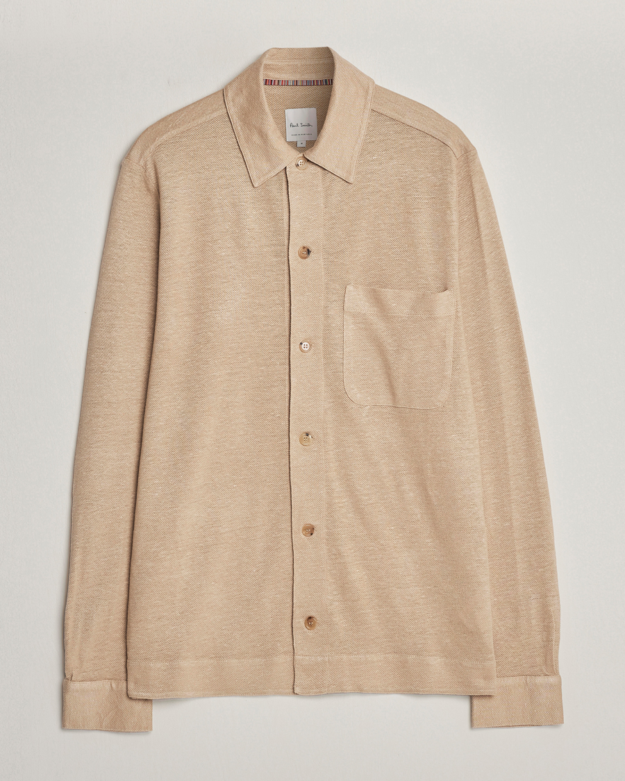 Men | Shirts | Paul Smith | Linen Jersey Shirt Beige