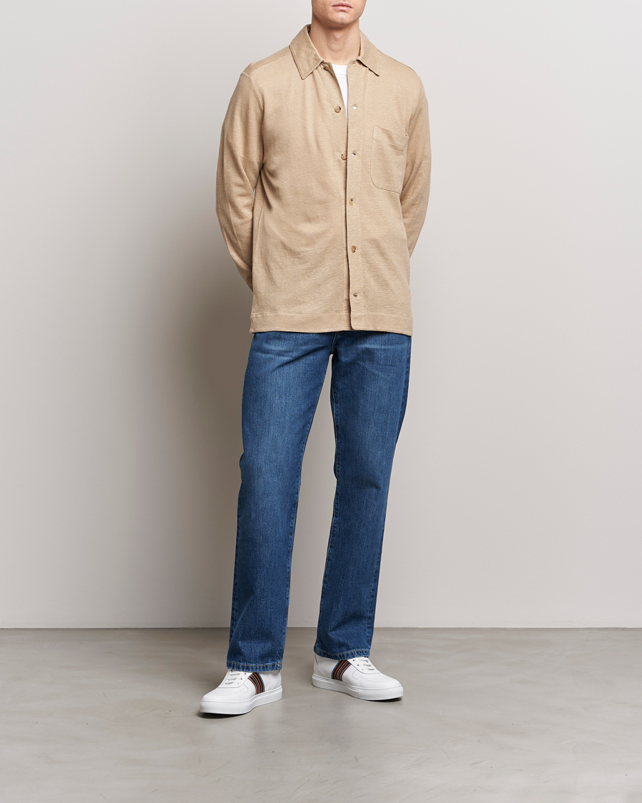 Men | Shirts | Paul Smith | Linen Jersey Shirt Beige
