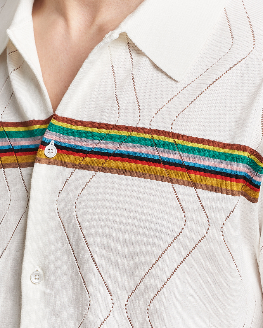 Men | Shirts | Paul Smith | Cotton Knitted Short Sleeve Shirt White