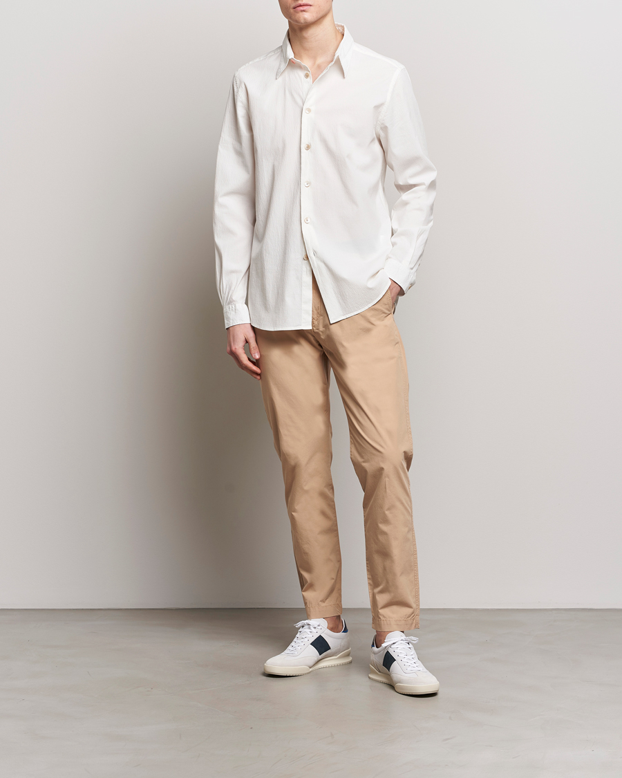 Men | Shirts | PS Paul Smith | Regular Fit Seersucker Shirt White