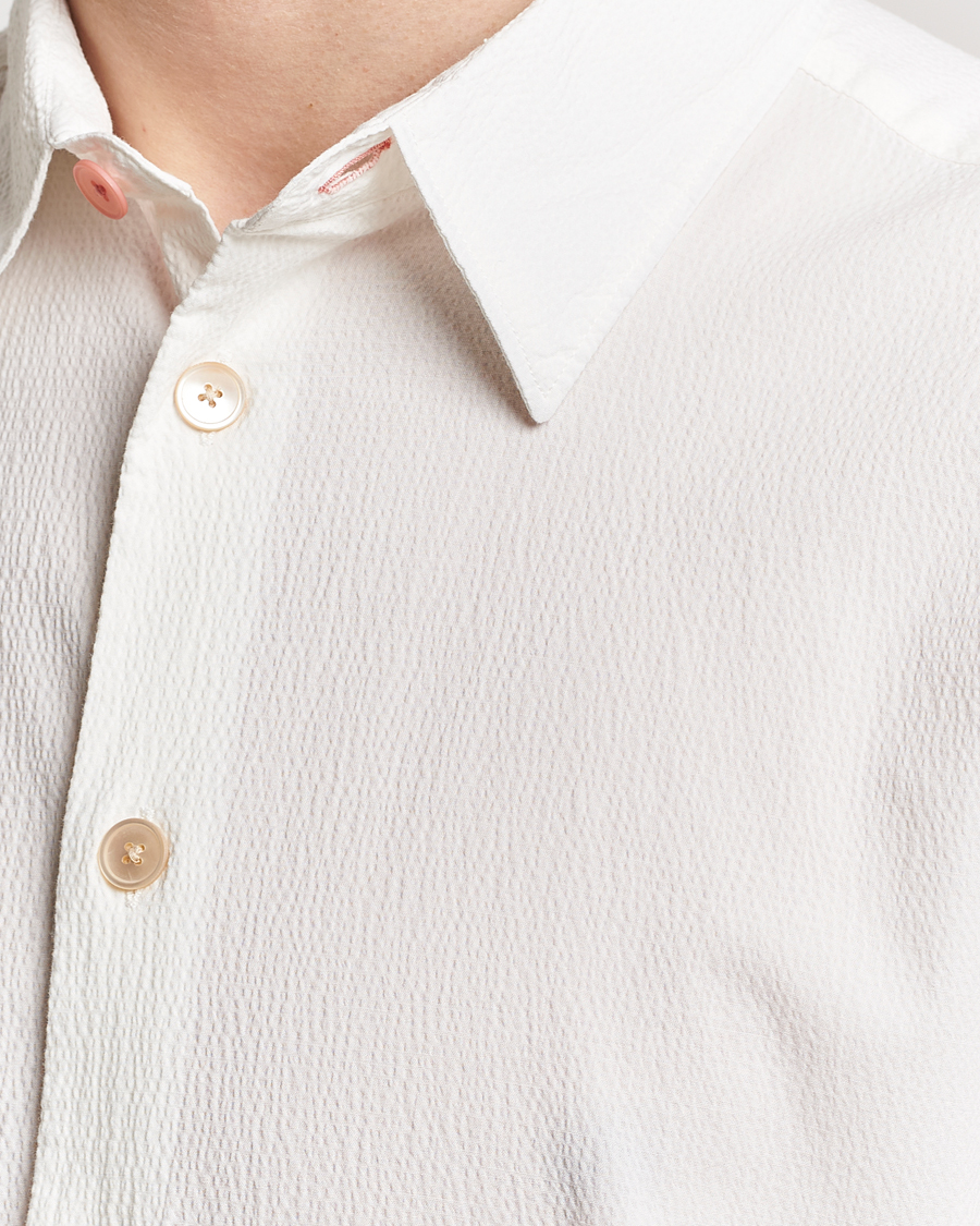 Men | Shirts | PS Paul Smith | Regular Fit Seersucker Shirt White