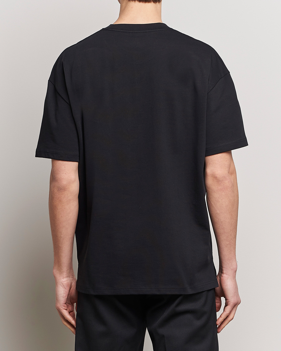 Men | T-Shirts | Bread & Boxers | Textured Heavy Crew Neck T-Shirt Black