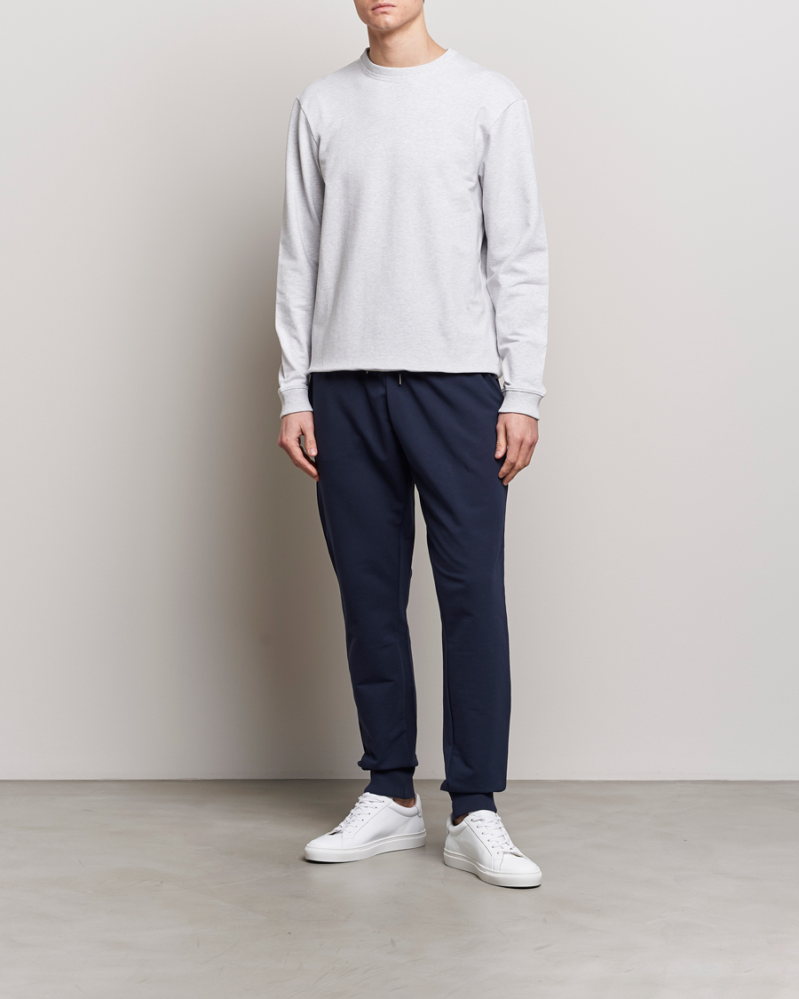 Men | Sweaters & Knitwear | Bread & Boxers | Loungewear Crew Neck Sweatshirt Light Grey Melange