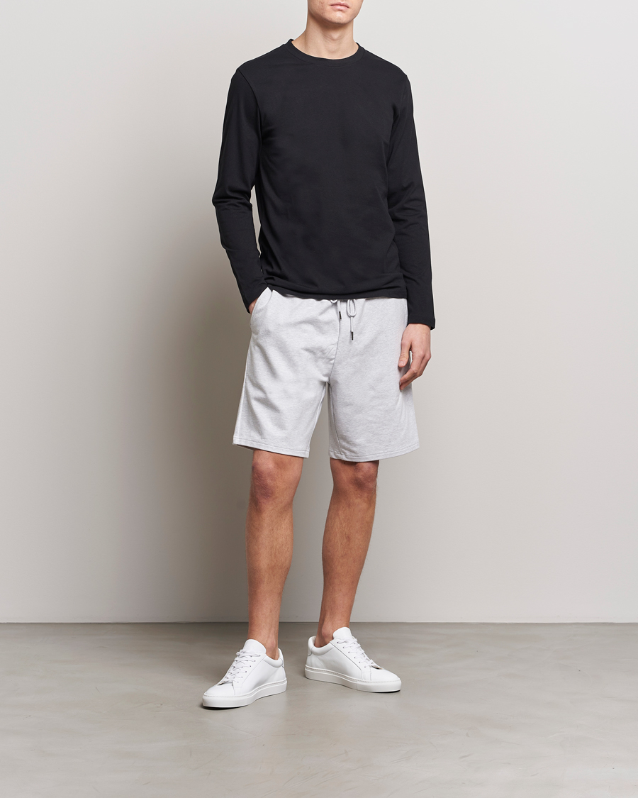Men | Shorts | Bread & Boxers | Loungewear Shorts Light Grey Melange