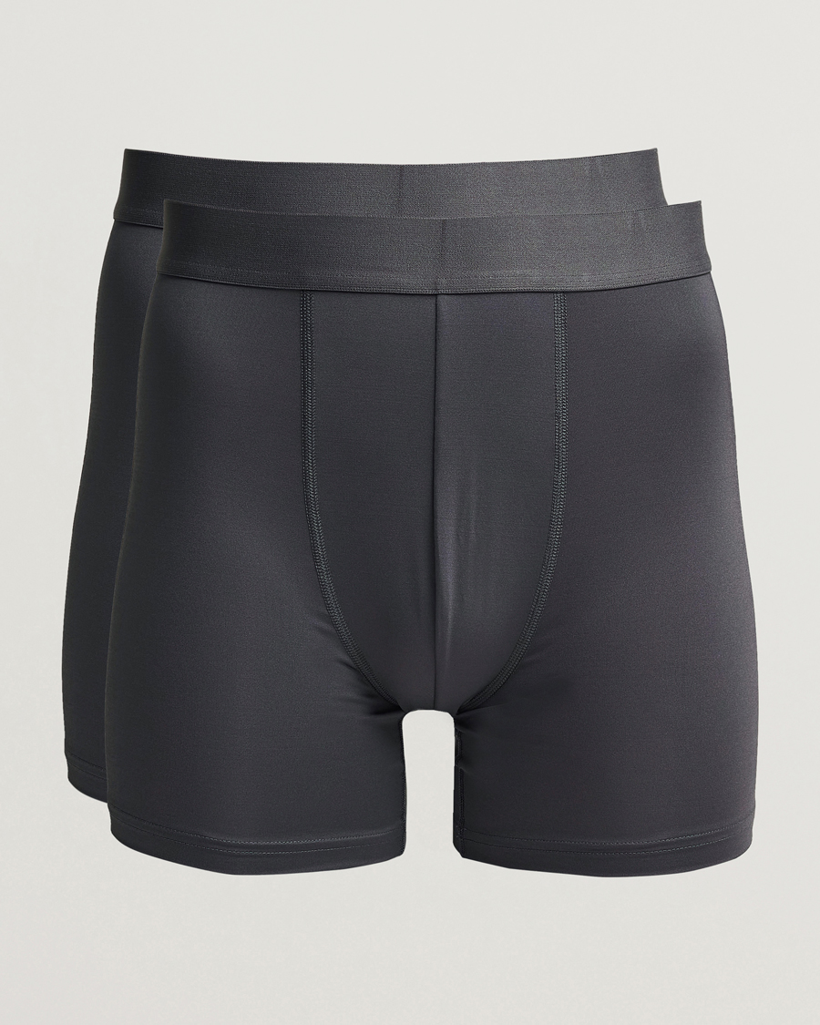 Men | Underwear & Socks | Bread & Boxers | 2-Pack Active Boxer Brief Iron Grey