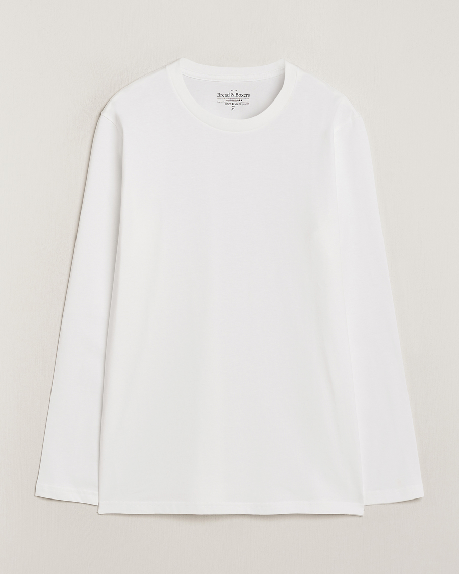 Men | T-Shirts | Bread & Boxers | Long Sleeve T-Shirt White