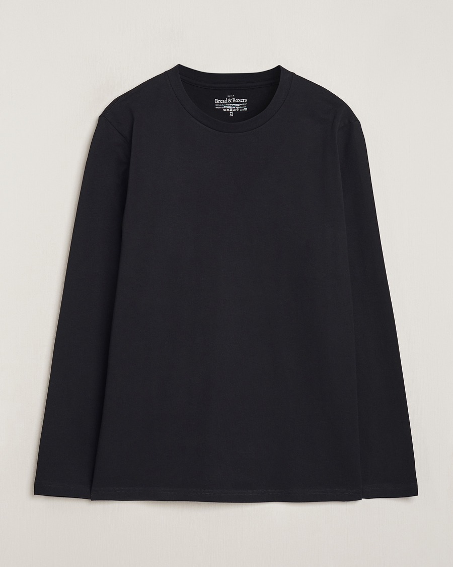 Men | T-Shirts | Bread & Boxers | Long Sleeve T-Shirt Black