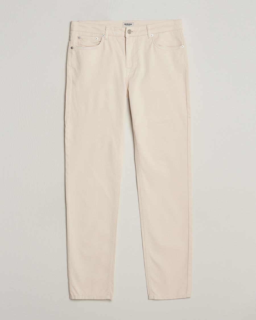 Men | Trousers | Morris | James Structured 5-Pocket Trousers Off White