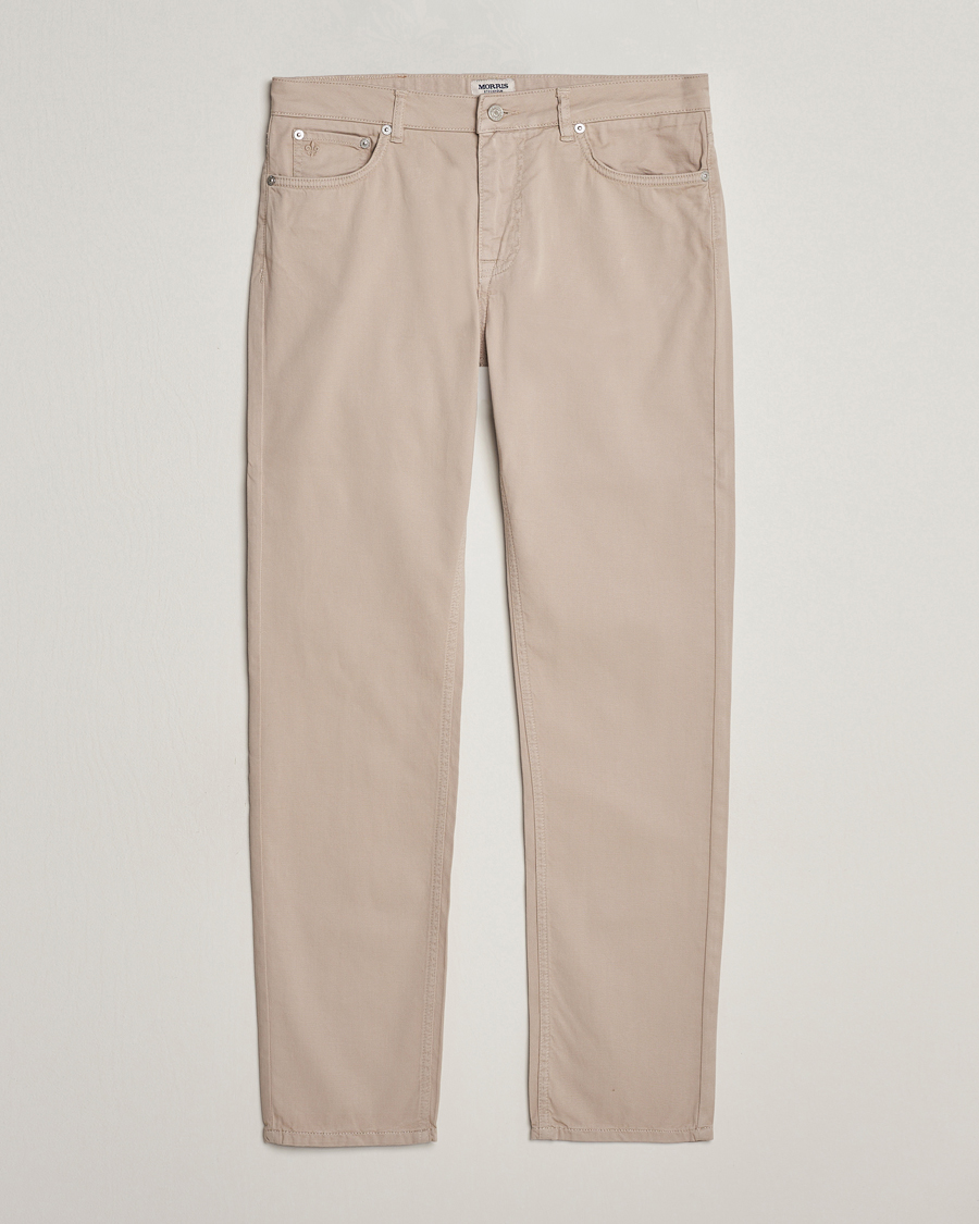 Men | Trousers | Morris | James Structured 5-Pocket Trousers Khaki