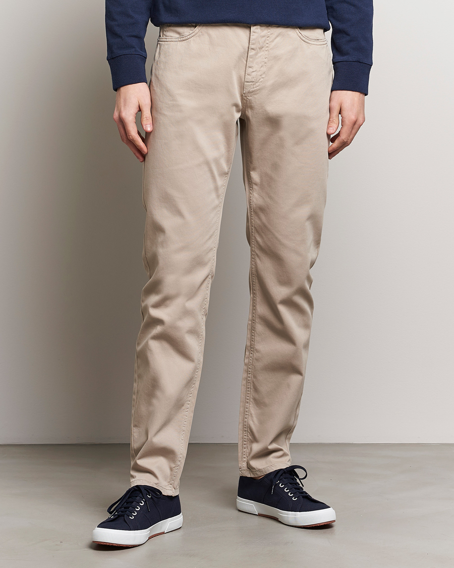 Men | Trousers | Morris | James Structured 5-Pocket Trousers Khaki