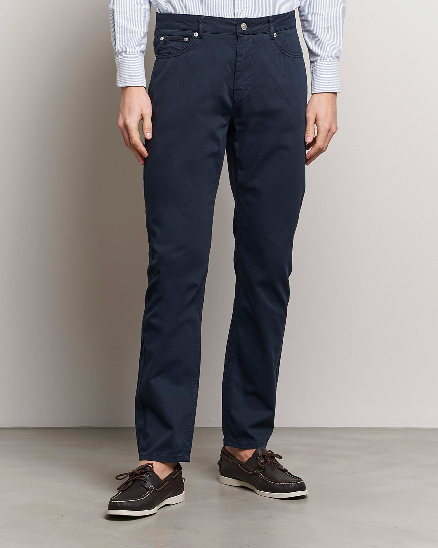Men | Trousers | Morris | James Structured 5-Pocket Trousers Blue