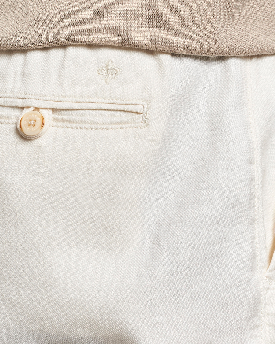 Men | Trousers | Morris | Fenix Linen Slacks Off White