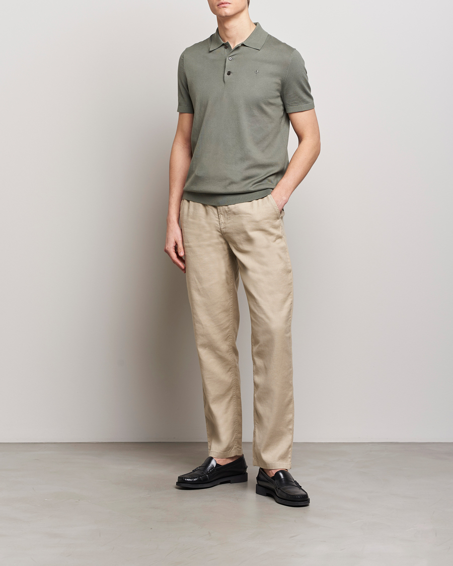 Men | Trousers | Morris | Fenix Linen Slacks Khaki