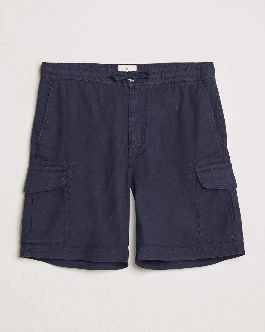 Men | Shorts | Morris | Cargo Linen Shorts Blue